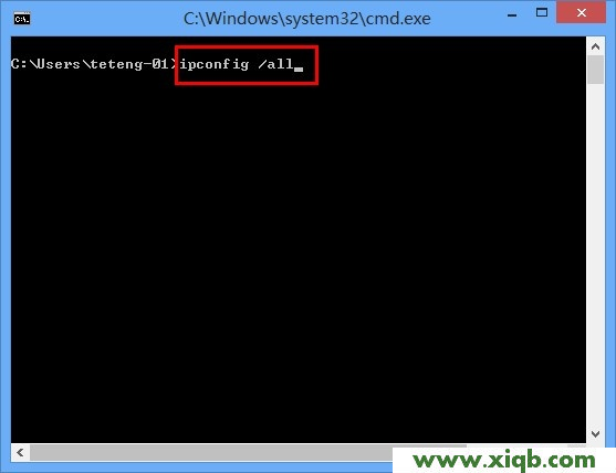 運(yùn)行ipconfig /all命令 tplogin.cn無線路由器設(shè)置
